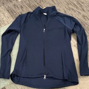 Greg Norman Collection Navy Zip-Front Bomber Jacket